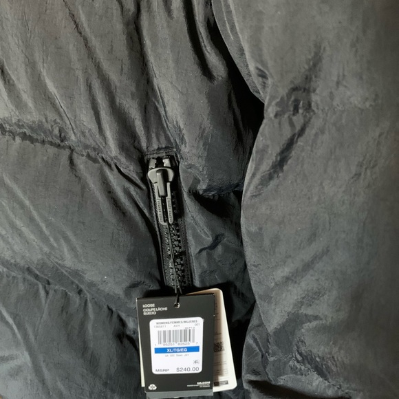 NWT Under Armour Women Water Repellent Down Puffer Jacket Coat black size XL - Picture 4 of 6